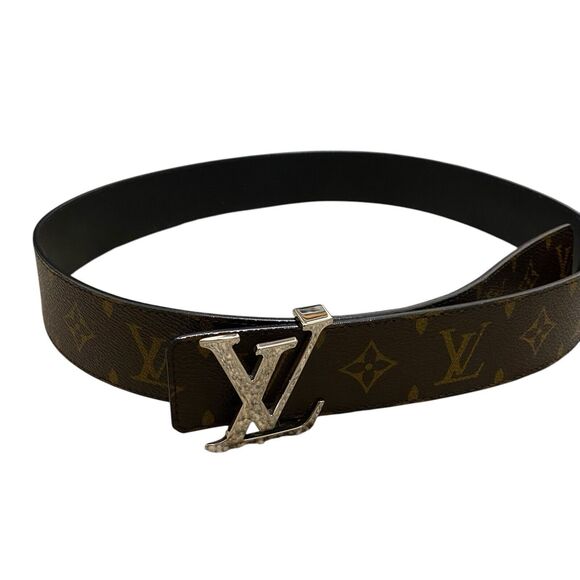 Louis Vuitton Women’s Reversible Monogram Belt Size 90/36 Medium Brown Black - Picture 1 of 10